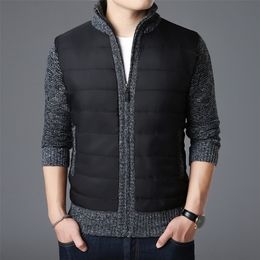 Fashion Brand Sweaters Mens Cardigan Thick Slim Fit Jumpers Knitwear Zipper Warm Winter Korean Style Casual Men Clothes 201126