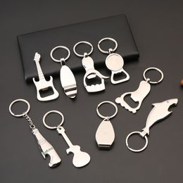 Many Designs Alloy Wine Opener Key Ring Small Mini Gift & Crafts Metal Beer Openers Kitchen Tools Holiday Favor