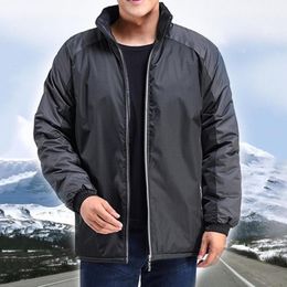 Men's Trench Coats Winter Women Jackets Coat Contrast Colours Stand Collar Reflective Stripe Windproof Outdoor Jacket Veste Homme Chaquetas H
