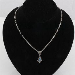 -20pcs Fatima Hamsa Hand Turkish Blue Evil Eye Charm Collar Collar para hombres MS Jewelry Fashion Accessories2666x
