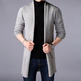 Men's Sweaters Sweater Slim Fitted Warm Clothing Men's Autumn Casual Solid Knitted Male Cardigan Designer HommeMen's