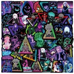 103050PCS Anime Mix Creative Cool Personality Neon Sticker StickerMy Hero AcademyMobile Cartoon Sticker Wholesale 220815