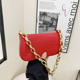 HBP Korean version of the solid Colour fashion shoulder small bag foreign retro casual chain hand bag female minimalist Messenger bags