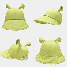 Berets Women's Monster Ear Decor Wide Brim Bucket Baseball Hat Summer Spring Foldable Fisherman Gifts For Girlfriend DropshipBerets
