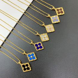 Margarita Marfil Real Flores Transparente Cubo Resina Colgante 18k Chapado en Oro Cadena Collares 