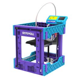 Printers Myriwell Mini 3D Printer PLA 1.75mm FDM STL Printing Size 125x125x130mm RLD-200CPrinters