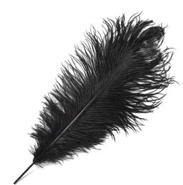 2021 50pcs black Ostrich Feather Plume for Wedding Centrepiece christmas feather wedding home festive table decor party supply