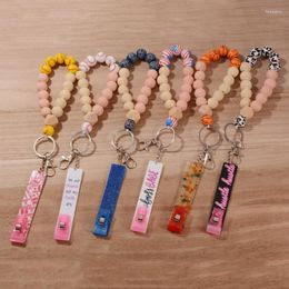 Keychains Grabber Debit Nail Pullers Design Card For Long Nails Keychain Women Wood Bracelet Jewellery GiftKeychains Forb22