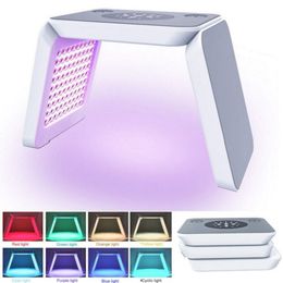 7 Colours led blue red light acne treatment photon machine pdt led light therapy lamp for facial