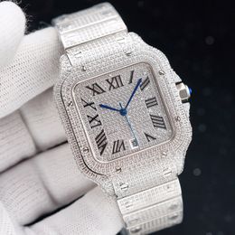 Relógio de diamante Mens Designer Relógios Mecânicos Automáticos 40MM Safira Mulheres de Negócios Relógio de Pulso High-End Cinto de Aço Inoxidável Montre de Luxe