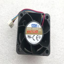 Original AVC DB04028B12L 12V 0.36A 4CM 4028 Double Ball Four-Wire Cooling Fan