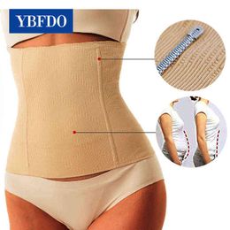 Waist and Abdominal Shapewear Ybfdo Us Shipping Postpartum Belly Recovery Band After Baby Tummy Tuck Belt Slim Body Shaper Control Shapers Corset 0719