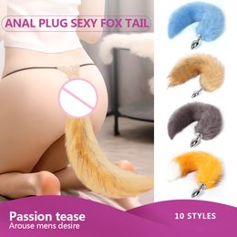 Anal Plug foxs Tail sexy Toys For Women Couples Men Butt Adults Games Products Toy