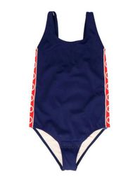 Kid Swimwear One-Pieces Infant Child Girl Swimsuit Bikini Letter Print Baby Toddler Swim Wear Suit Kids