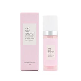 pink gel glue UK - Professional Pink Fase Eyelash Glue Remover Gel Eyelashes Extensions Makeup Remove Cream Fragrancy Smell 15g 041