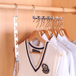 Closet Clothes Organiser Storage Holders Saver Magic Wonder Metal Space Saving Clothes Hangers HH22-225