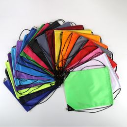 Kids Drawstring Bag Clothes Shoes Bags School Sport Gym PE Dance Backpacks Nylon Backpack Polyester Cords bags