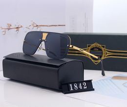 DT Sunglasses men's large frame square metal glasses women's changing Colour cycling show sunglasses Fashion high quality