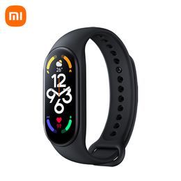 Global Version Xiaomi Mi Band 7 1.62" AMOLED Screen 120 Workout Modes SpO2 Blood Oxygen Bluetooth 5.2 English Version Miband 7 Smart Bracelet 7