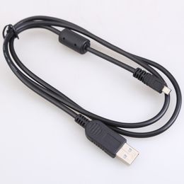Black 4.9 ft 59 Inch 1.5M 8 Pin UC-E6 Camera USB Data Cable Cord