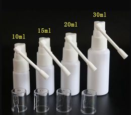 10 ml 20ml 30ml 50ml throat cap Bottle spray nasal oral nose wash spray cleaner pe plastic long tip