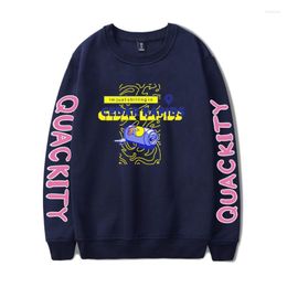 Men's Hoodies & Sweatshirts Quackity Print Loose Tops Sweater Series Women/Men Clothes Turtleneck Youthful Street Sweatshirt Streetwear Trix