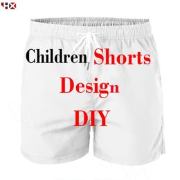 DIY Shorts 3D Print Personalised Customer Design Kids P o Star Anime Animal Cartoon Casual Children s Clothing Girls Boy 220706