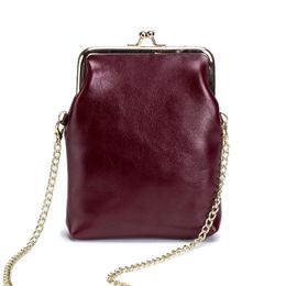 Evening Bags Women Genuine Leather Shoulder Fashion Ladies Cowhide Crossbody Phone Pocket Girls Large Capacity Handbags Flap