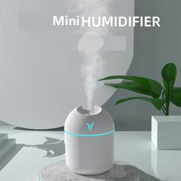 250ML Mini Air Humidifier USB Aroma Essential Oil Diffuser For Home Car Ultrasonic Mist Maker with LED Night Lamp Diffuser 220727