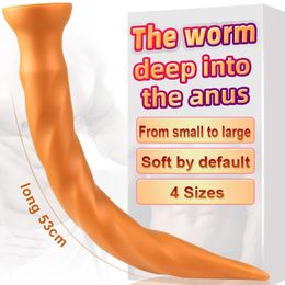 Soft Super Long Anal Plug Dildo Huge Butt with Suction Cup Prostate Massgae Big Expander Adult sexy Toys for Woman Men Beauty Items