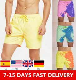 Men's Shorts 618 Big Sale Est Men Beach Short Magical Change Colour Swimming Trunks Swimwear Quick Dry Bathing Sport