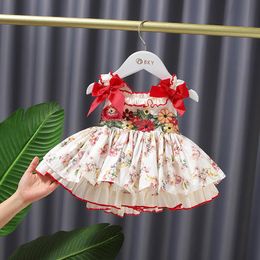 Girl's Dresses Girls Events Party Wear Lolita Style Tutu Infant Christening Gowns Children's Princess For Toddler Evening Dress 0-5YGirl