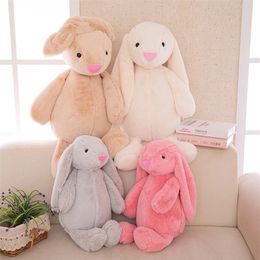 Soft Animals Kids Long Ear Bunny Sleeping Cute Cartoon Plush Toy Stuffed Animal Dolls Children Girl Birthday Gift 220621