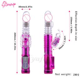 Soft Rabbit Vibrator 2 Rotation Mode G-spot s Dildo Clitoris Stimulator Adult Product Erotic sexy Toys For Women
