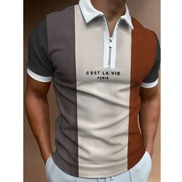 Mens Polo Shirt Solid s Brand ShortSleeved Summer Man Clothing Asian Size M3XL 220615