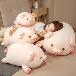 40/50cm Cute Stuffed Pig Plush Toys Kids Cushion Pillow Soft Sofa Calm Animal Stuffed Dolls Plushie Children Birthday Gift 220425