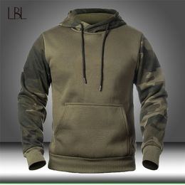 Autumn Men's Military Camouflage Fleece Hoodies Army Tactical Male Winter Camo Hip Hop Pullover Hoody Sweatshirt Loose Clothing 220402