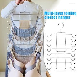 Multi-Layer Underwear Hanger Foldable Alloy Clothes-rack Clothes Storage Accessory For Tie Scarf Vest LXY9 Hangers & Racks