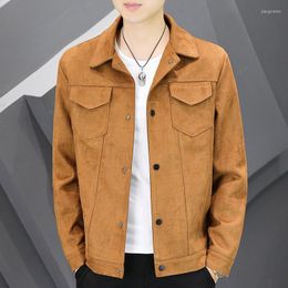 Men's Jackets Deerskin Velvet Young And Middle-aged Autumn Winter Jacket Men Korean Version Of Handsome Leisure With Thickened Youth AnMen's