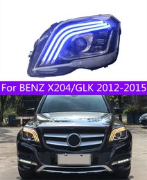Car Headlights LED Bi Xenon Bulb For BENZ X204 Head Lamp 20 12-20 15 GLK300 250 DRL High Beam Daytime Lights