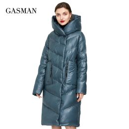 Gasman Fashion Warm Parka Женская зимняя куртка с длинной толстой одеждой женская бренда бренд Puffer Down Down Plus Size 206 201125