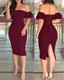 Descuento Sexy Vestido Corto De Vino Tinto 2022 en venta en DHgate Spain \u0026  Mexico