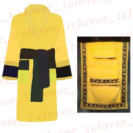 Brand Women Home Robes Unisex Sleepwear Luxurys Men Bathrobe High Quality Belt Pajamas Long Sleeve Solid Nightwear with Towel Sets K1739