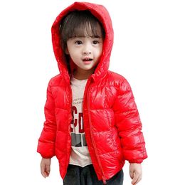 Winter Fall Light For Kids Boys Girls Winter Jackets Children Cotton Padding Jacket Baby Jacket For Girls Parka Outerwear Boy Jacket J220718