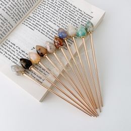 Chinese Style Hair Sticks Vintage Metal Acetate Chopstick Women Hairpins Hair Clip Pin Headwear Wedding Hair Jewellery Accessories