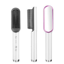 Epacket Electric Splint Hair Straighteners Comb Hair Styling Straight Curling Dualpurpose Bangs Iron5842286