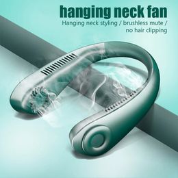 Party Favour 2022 new hanging neck fan usb charging lazy portable mini fans sports outdoor hangings neck mother's day gift