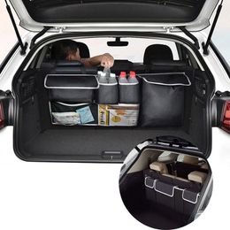 Car Organiser Auto Storage Trunk Bag Multiuse Tools Universal Large Capacity Backseat Cargo Mesh Holder PocketCar