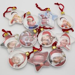 Christmas Decorations PC Transparent Plastic Po Ball Valentine's Day Present Adornments DIY Party Production AccessoriesChristmas
