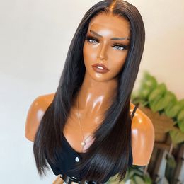 Bone Straight Brazilian Human Hair Lace Front Wig Remy HD invisible knots Wigs Natural Hair for Black Women 150% 13x4 frontal